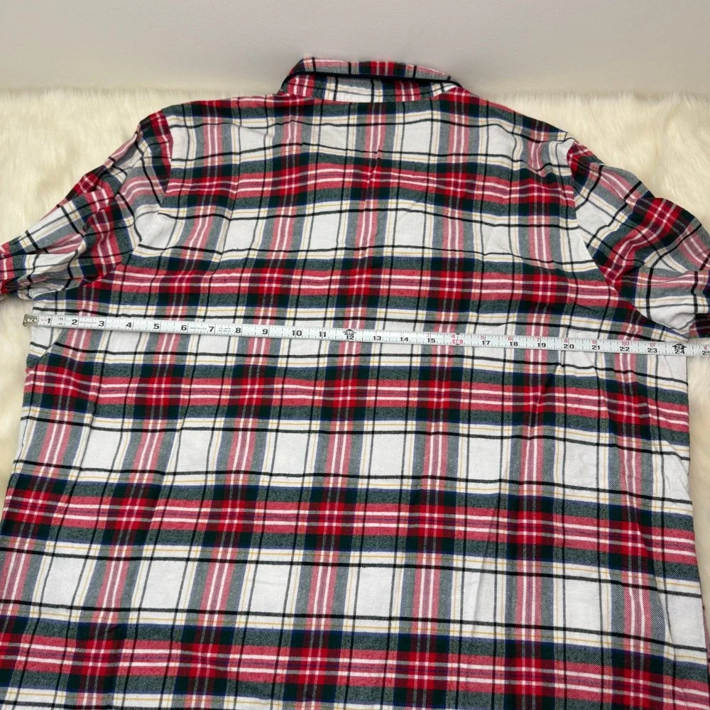 Gap + Pendleton‎ | Flannel Plaid Button Down Long Sleeve Pajama Shirt - Picture 9 of 9